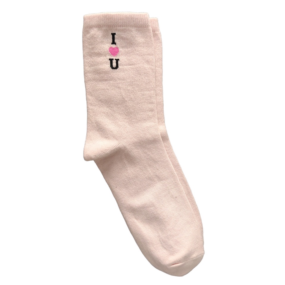 Kaos Kaki Motif Lucu-Lucu / Buah / Snack / Christmas / Snoopy / Leopard BEBAS PILIH (EXPT)-E1 I ♥️ U