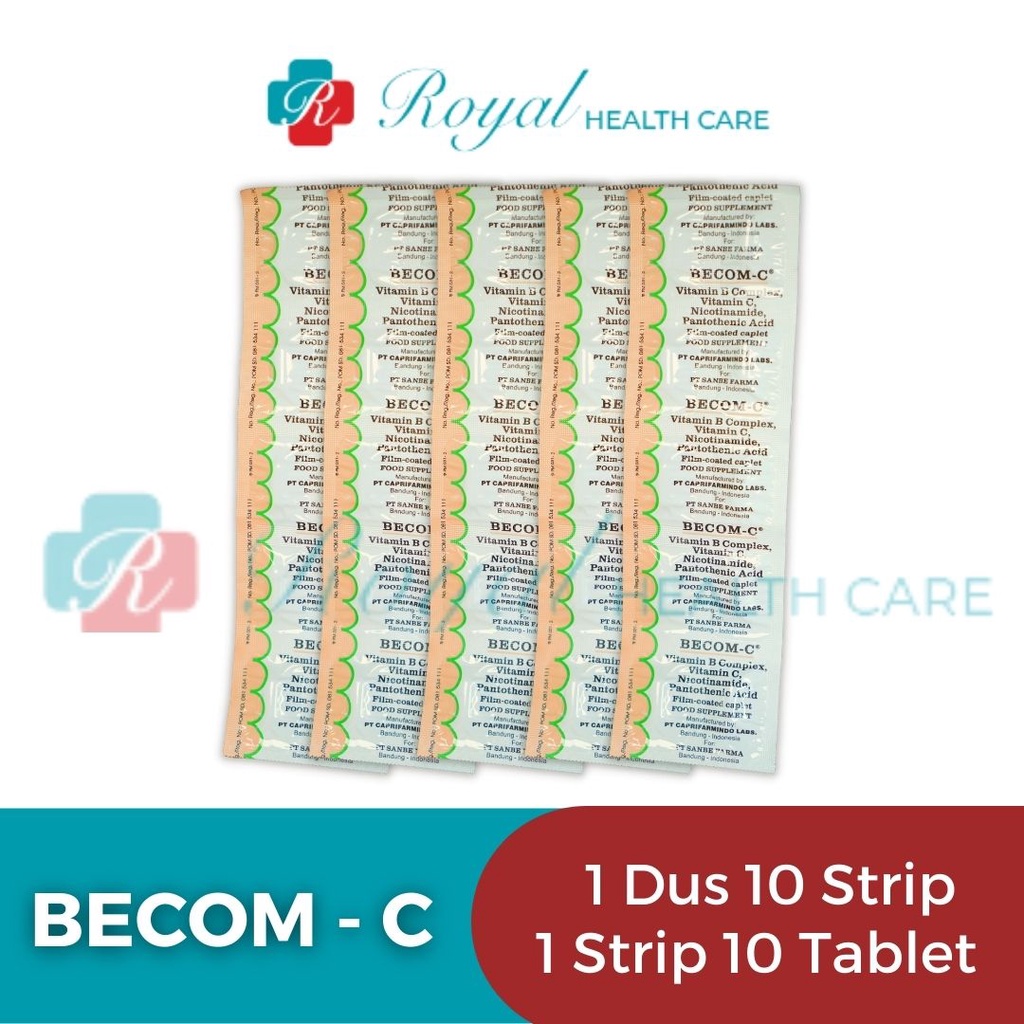 BECOM C BOX 100 TABLET Membantu Memenuhi Kebutuhan Multivitamin