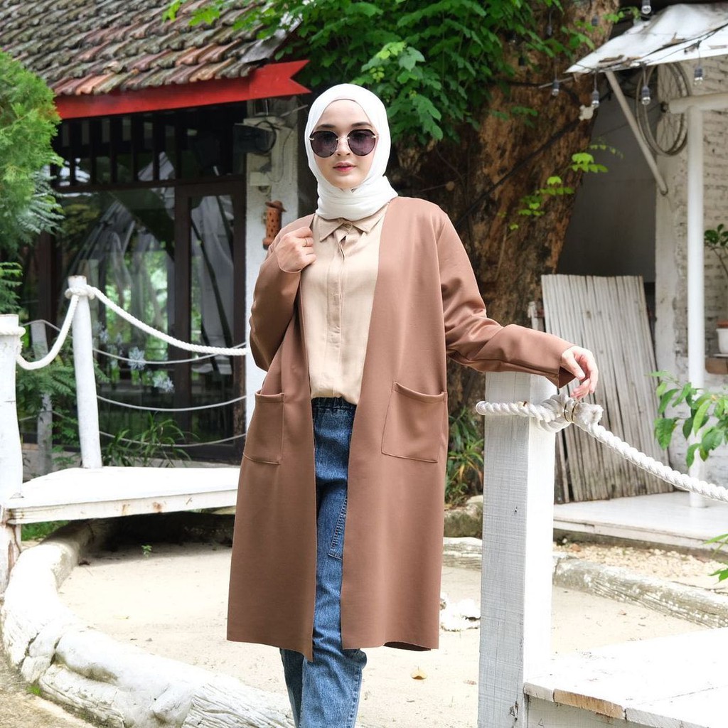 Cecyl Scuba Outer/Outer Scuba/Cardigan Scuba/Long Cardy Scuba/Blazer Scuba/Basic Scuba/Outer Kantong