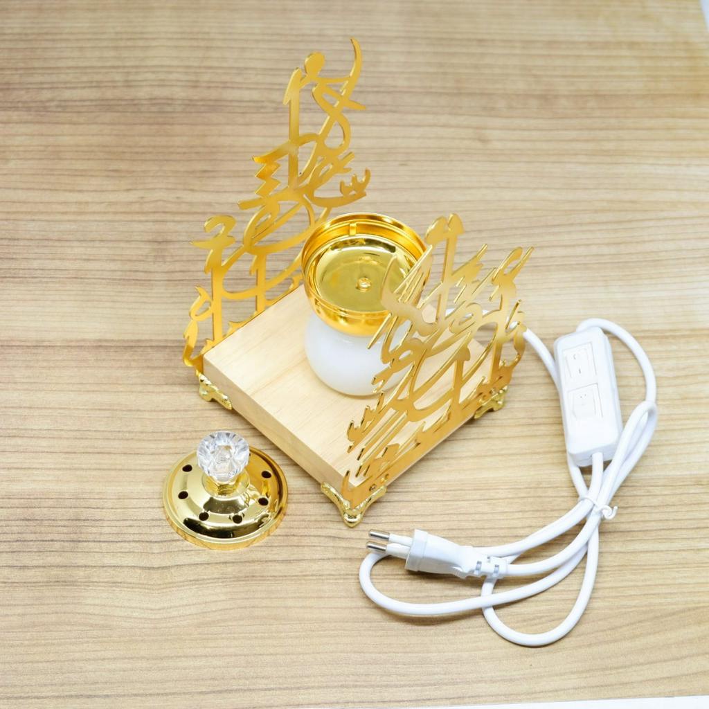 Alat Pembakar Dupa Listrik Lampu Tempat Bakar Buhur Electrik Wadah Bukhur Incense Burner Pendupaan Elektrik Tungku Aromatherapy