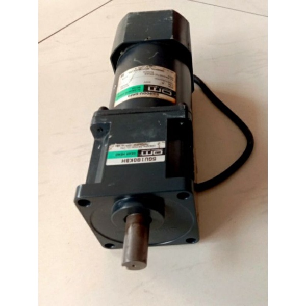 Dinamo Motor Gearbox 220V 90W Ratio 1:180 Ac Motor Mgnetis Brake