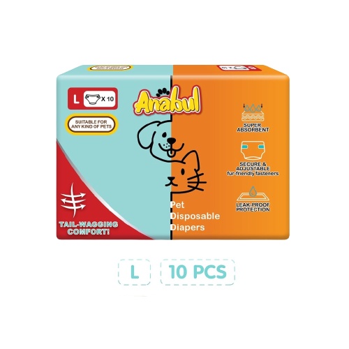 Anabul Pet Diapers 1 BOx [ ISI 10 ] / Pampers Hewan (Popok Kucing Anjing - Popok Hewan)