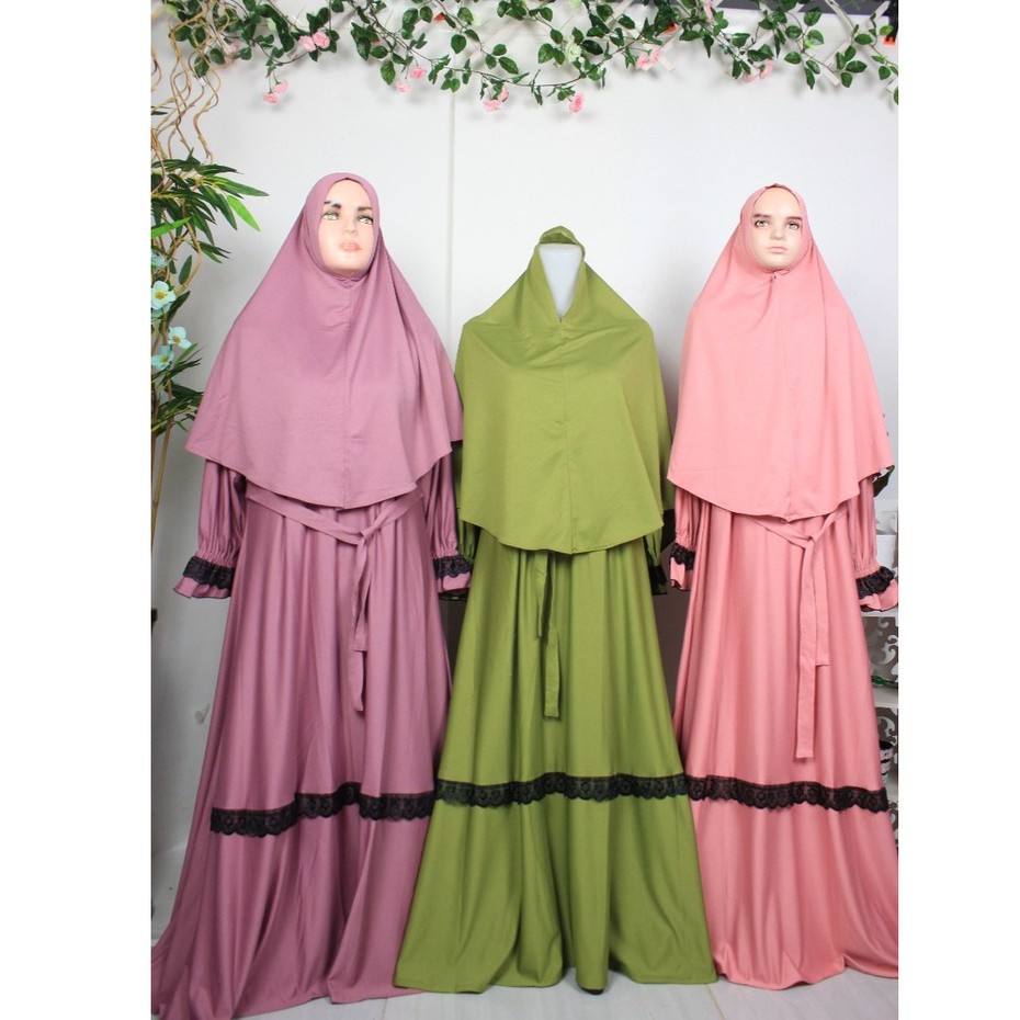 GAMIS ANAK TANGGUNG SD SMP set khimar anak tanggung perempuan khadziya stella