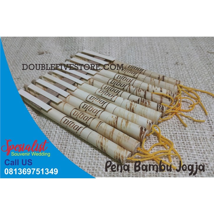 Souvenir Pernikahan Pena - Souvenir Ballpen Bambu Unik