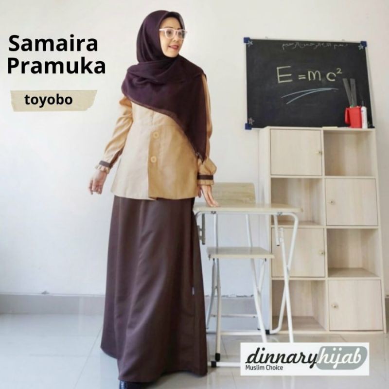 GAMIS SERAGAM PRAMUKA || SAMAIRA || DINNARY HIJAB