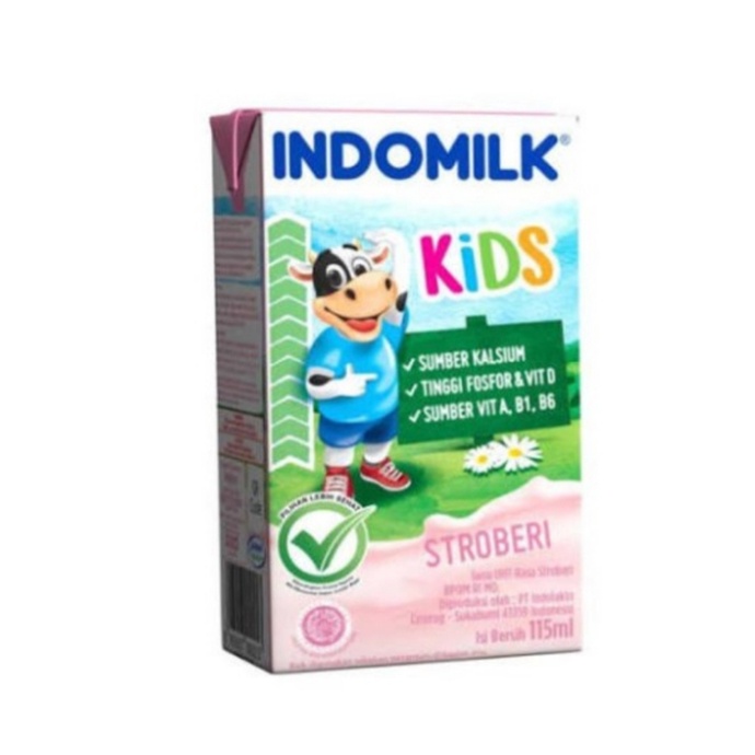 Indomilk Kids Susu UHT 115ml Vanila Coklat Stroberi