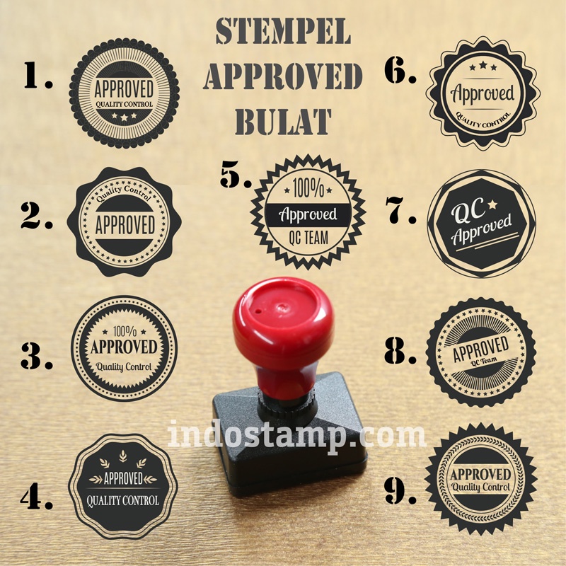 

stempel approved toko 4cm warna flash murah terdekat langsung otomatis gratis ongkir