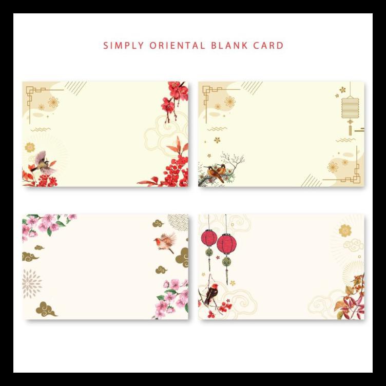 

KARTU UCAPAN KOSONG IMLEK BLANK CARD CHINESE NEW YEAR ANGPAO ORIENTAL - BLANKCARD CNY TERMURAH