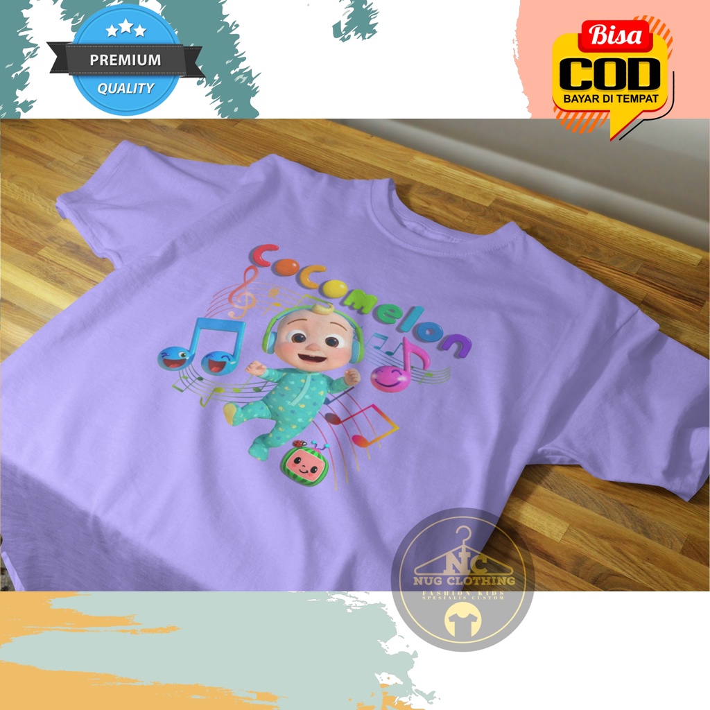 Baju Kaos Anak Cocomelon Perempuan Laki Laki Lengan Pendek
