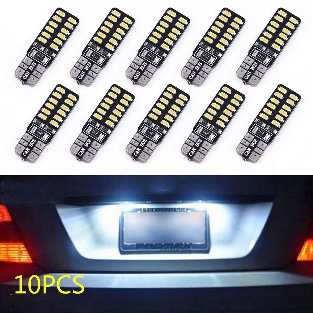 Lanfy Lampu Plat Nomor Mobil Profesional 24SMD LED T10 W5W Car Interior Lamp