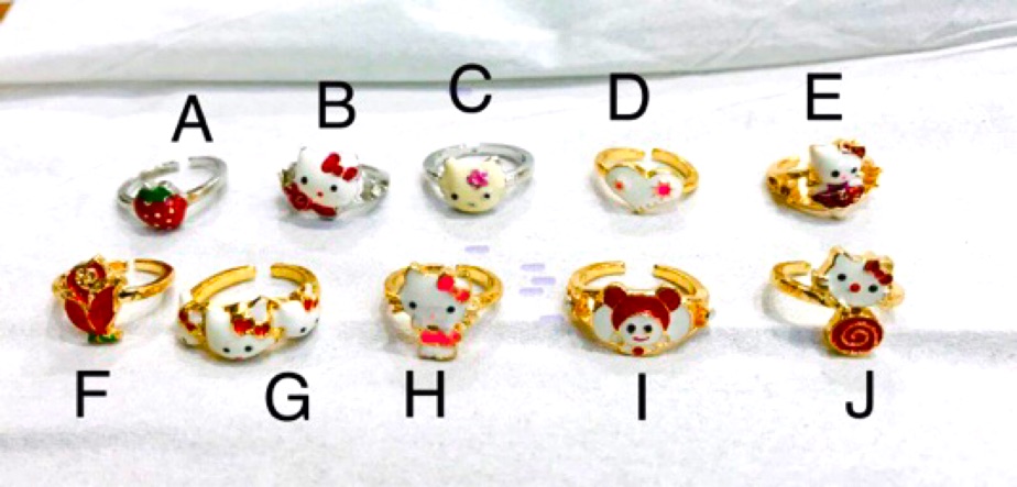 [tiara] cincin. Anak / replika emas / cincin anak lapis emas / cincin anak karakter / cincin