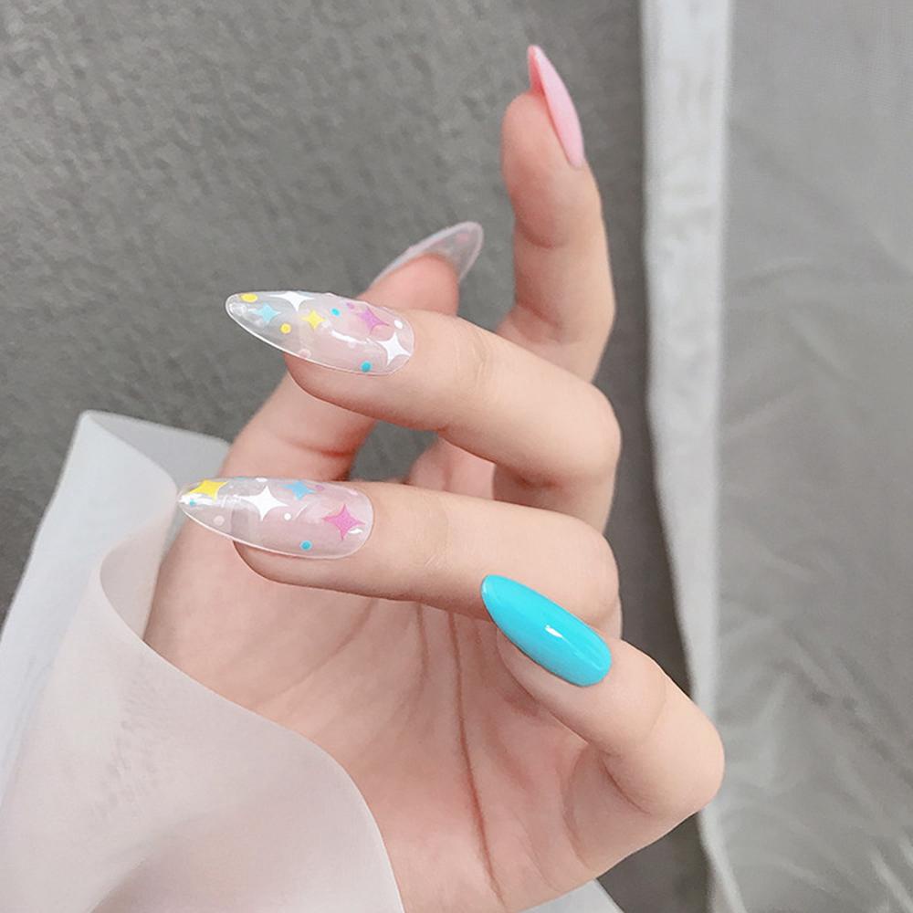 Mxbeauty Stiker Nail Art Gadis Bintang Beruang Perekat DIY Aksesoris Nail Art