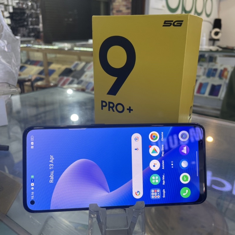 realme 9 pro plus 5G 8/256gb second fullset original mulus bekas pakai