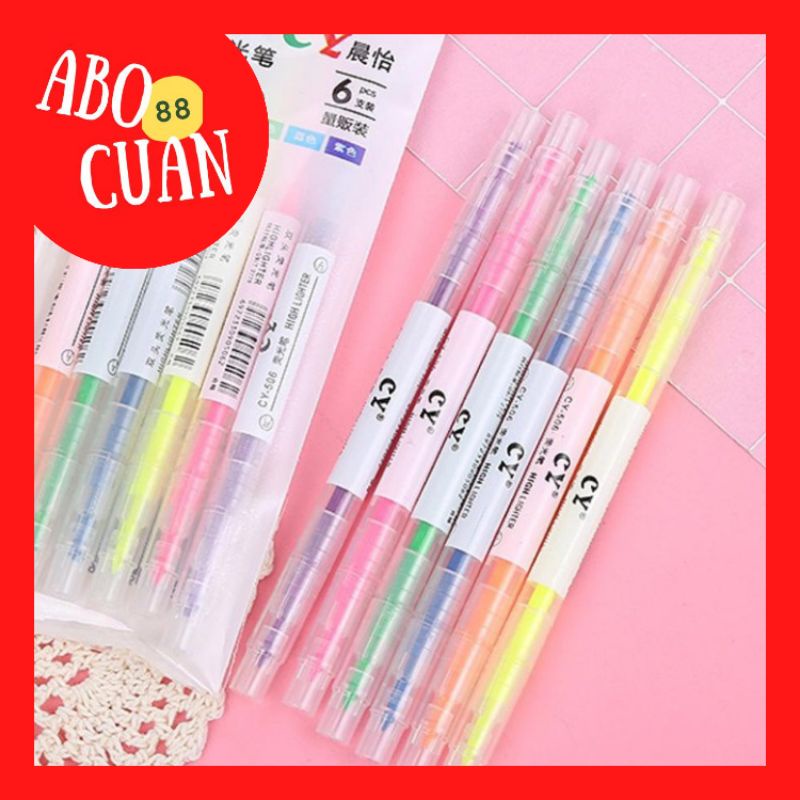 

[COD] Stabilo Highlighter Double Point Isi 2 Sisi Bolak Balik Alat Tulis Sekolah Kantor Penanda Buku Unik