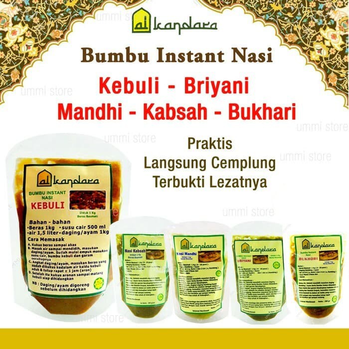 

BUMBU INSTAN NASI KEBULI BRIYANI MANDHI 200 GRAM