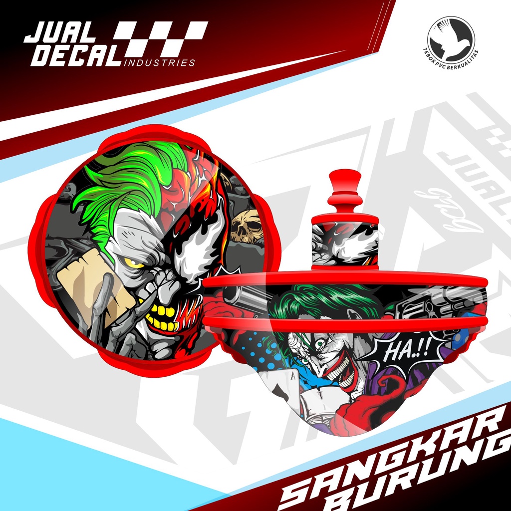 Stiker Sangkar Lovebird JOKER | Stiker Tebok Lovebird Pvc