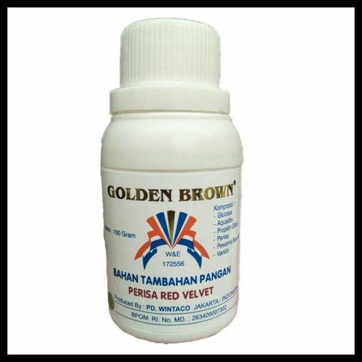 

[READY STOCK] PERISA REDVELVET PASTA GOLDEN BROWN 100GR RED VELVET