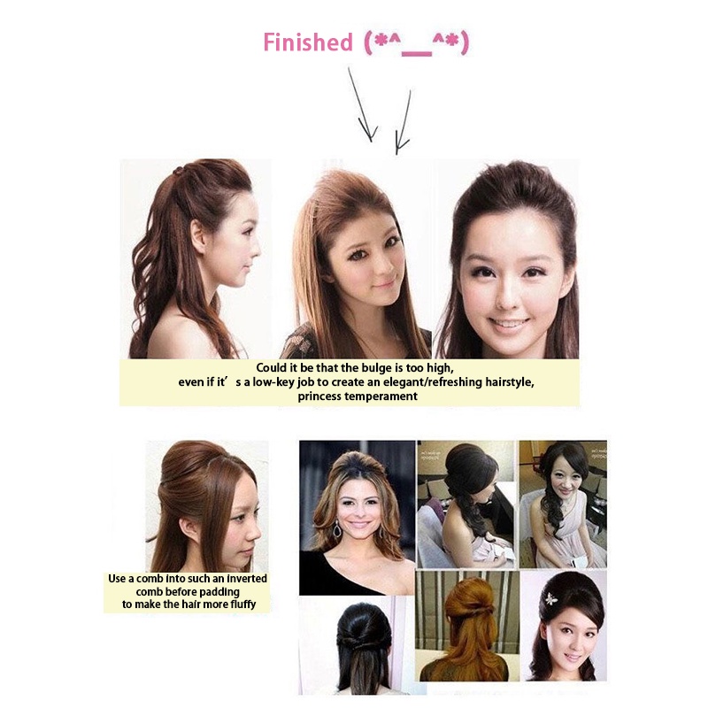 1 Pcs Wig Rambut Poni Jepit,Poni Palsu Hairclip,Tak Terlihat Halus Dan Berbulu Garis Untuk Wanita