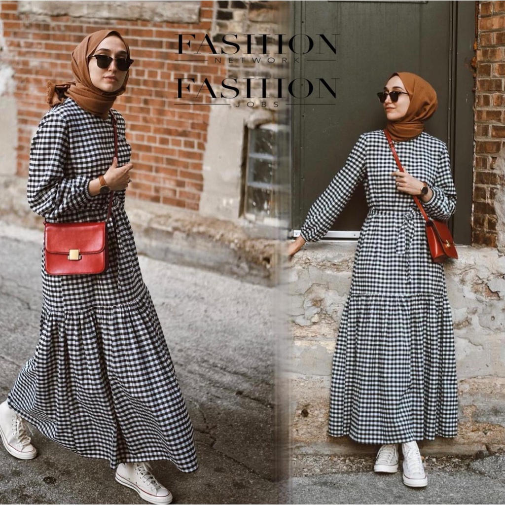 Damai fashion jakarta - baju MAXI DRESS muslim ZURIAH wanita - konveksi murah tanah abang