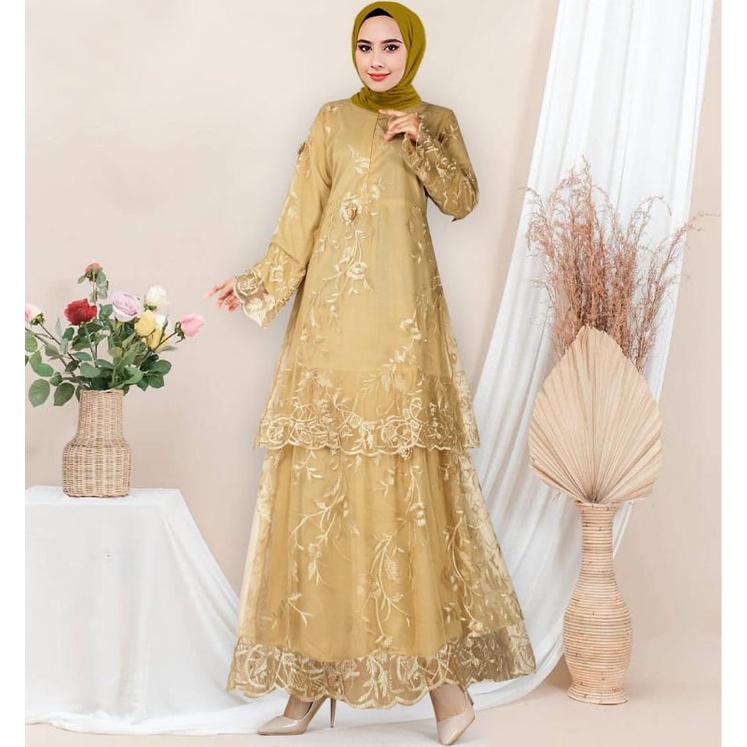 Gamis BURKAT MALAYSIA TILE NALAI // Gamis Burkat Terbaru 2021 // Gamis Terlaris