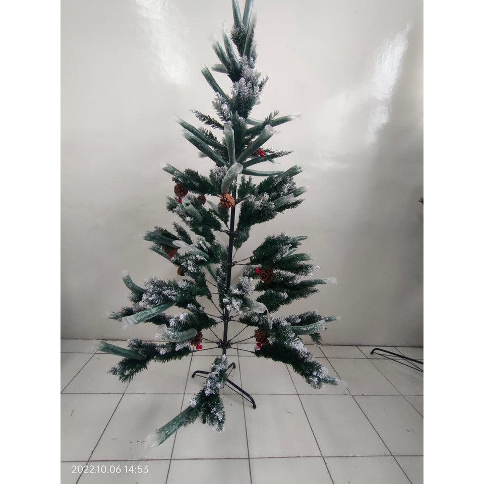 [180Cm] Pohon Natal Christmas Tree Besar / Pohon Cemara Dekorasi Hiasan Natal / Pohon Natal Warna Hijau / Natal Pohon Komb H/M 180Cm 600T Hj