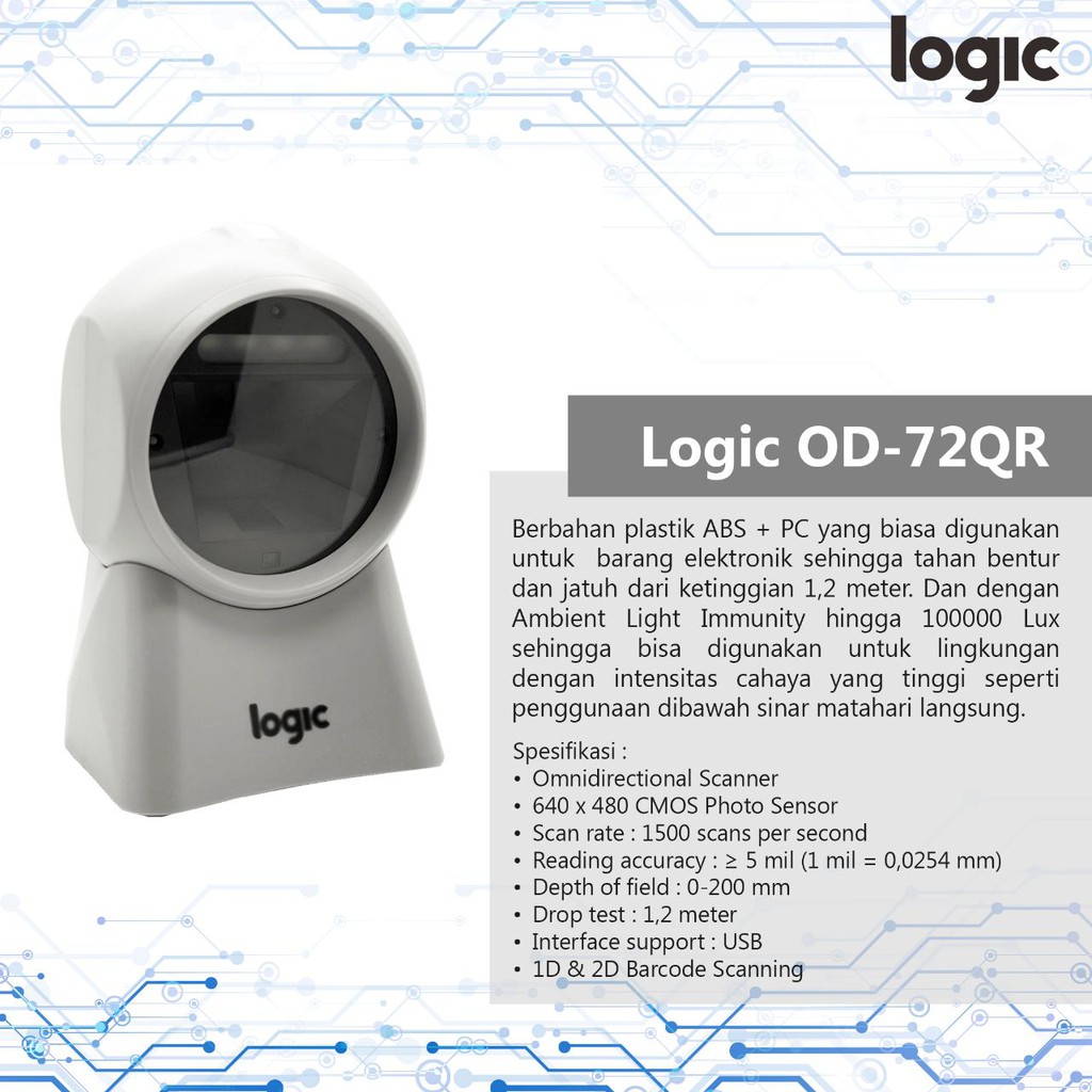 Barcode Scanner FingerSpot Logic OD-72QR
