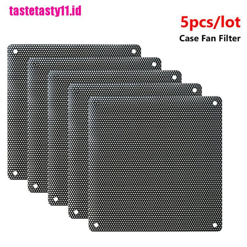 5 Pcs Jaring Filter Debu Bahan PVC Ukuran 8cm Untuk Kipas PC