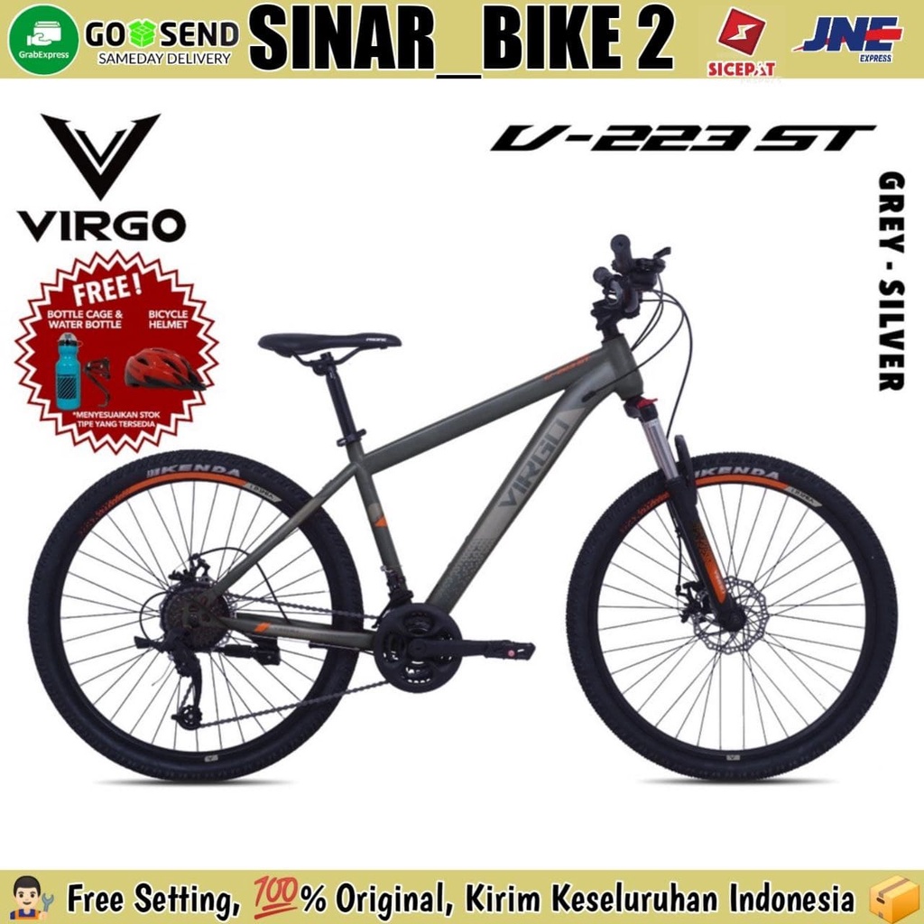 Sepeda Gunung MTB 26 Inch VIRGO V-223 ST 24 Speed Rem Cakram Lock Out