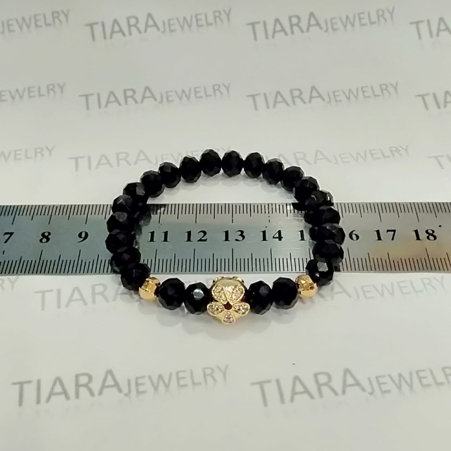 Gelang tangan wanita //gelang kristal lapis emas // perhiasan // fasion wanita//gelang