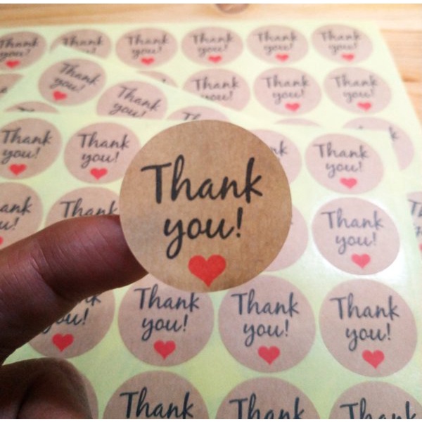 

Stiker Label Bulat Thank You Packaging MURAH (CUSTOM DESIGN)