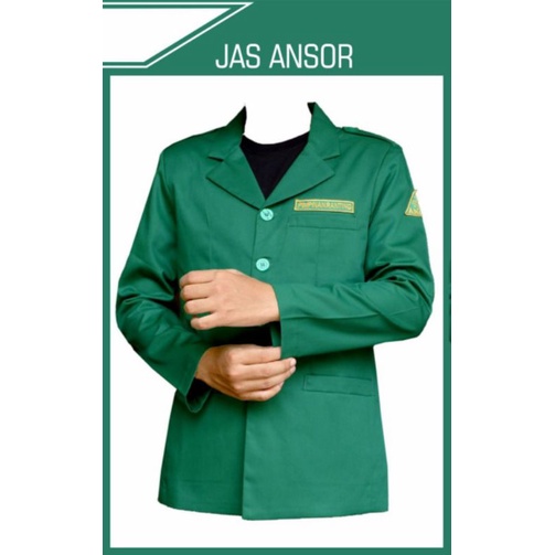 Jas Ansor Lengan Panjang Bahan Navara