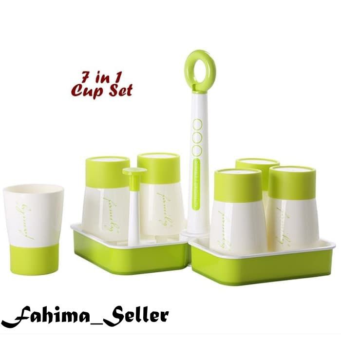 AR17 Cup Set Gelas dan Holder Gelas tempat gelas meja tamu meja makan bahan plastik