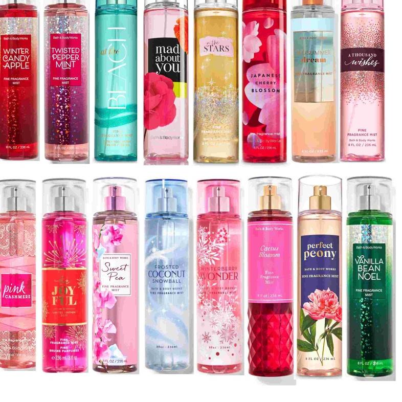 ❆ BBW Bath and Body Works BODY MIST Strawberry Pound Cake / Tahiti Island Body Mist 236 ml ☄