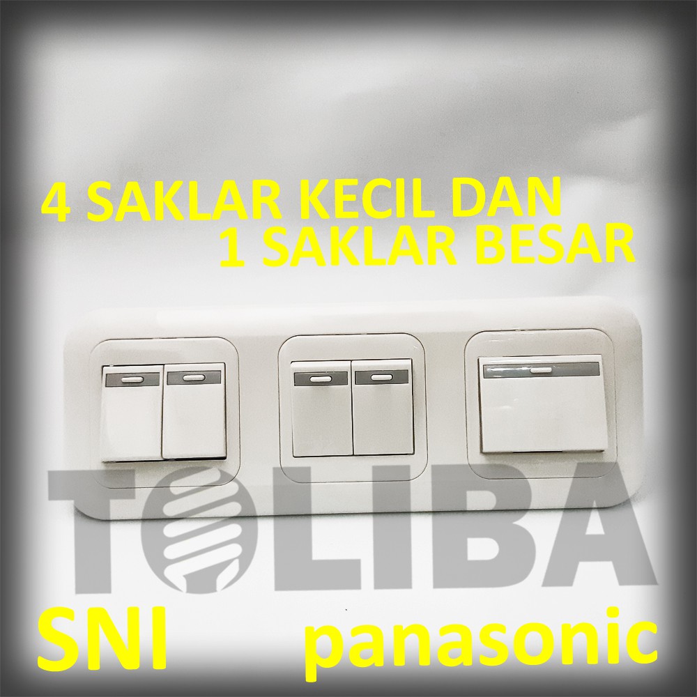 saklar seri double + saklar engkel besar ib panasonic / 5 Saklar SNI