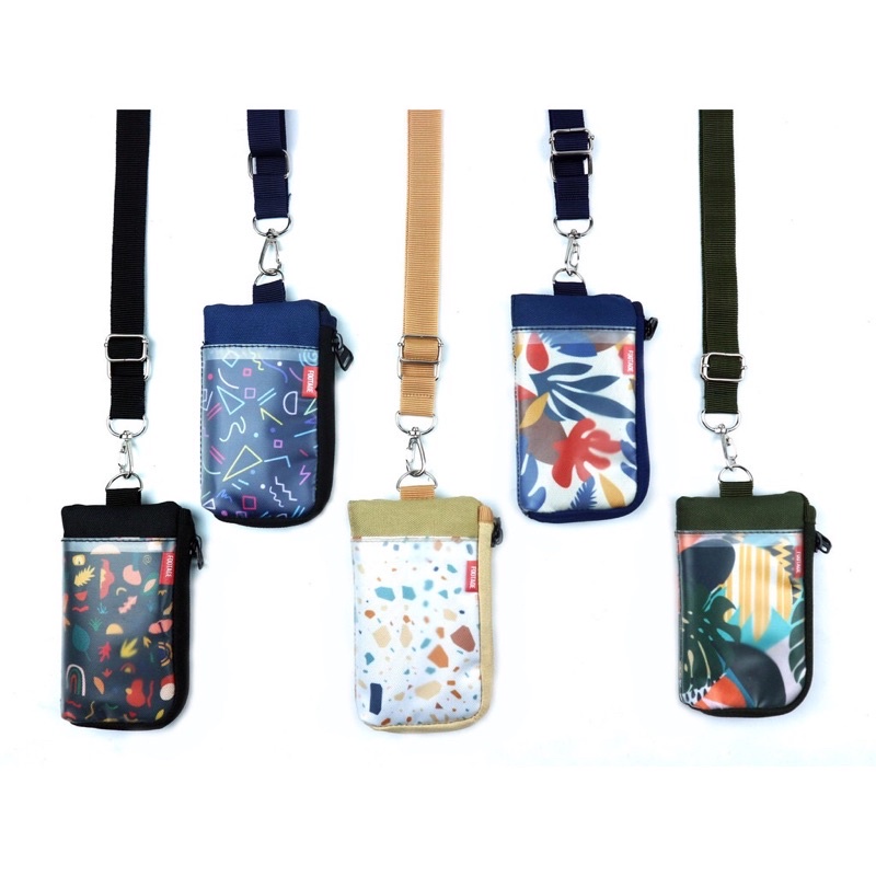 gantungan card kartu dompet gantung dompet kalung tas mini tas kartu tas kecil uang tempat kartu