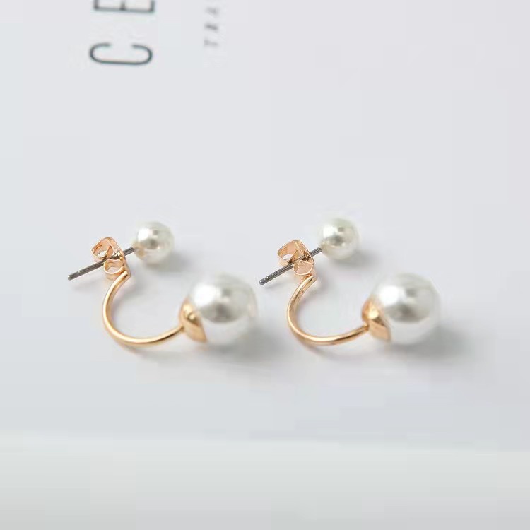 [Bayar Di Tempat] Anting Mutiara Simple Casual Retro Wanita