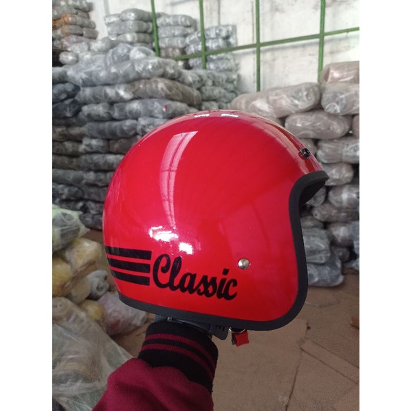 HELM SNI TERLARIS bogo classic kaca datar PACKING BOX