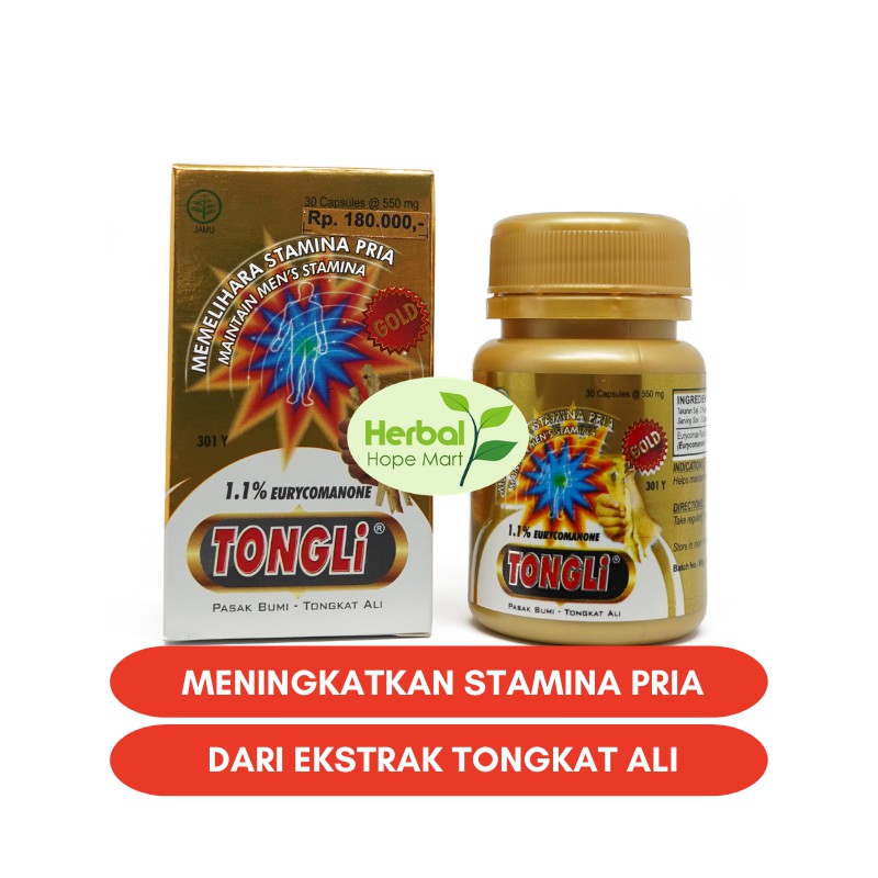 Tongli GOLD - Meningkatkan Vitalitas & Gairah Pria ( Ekstrak Tongkat Ali )