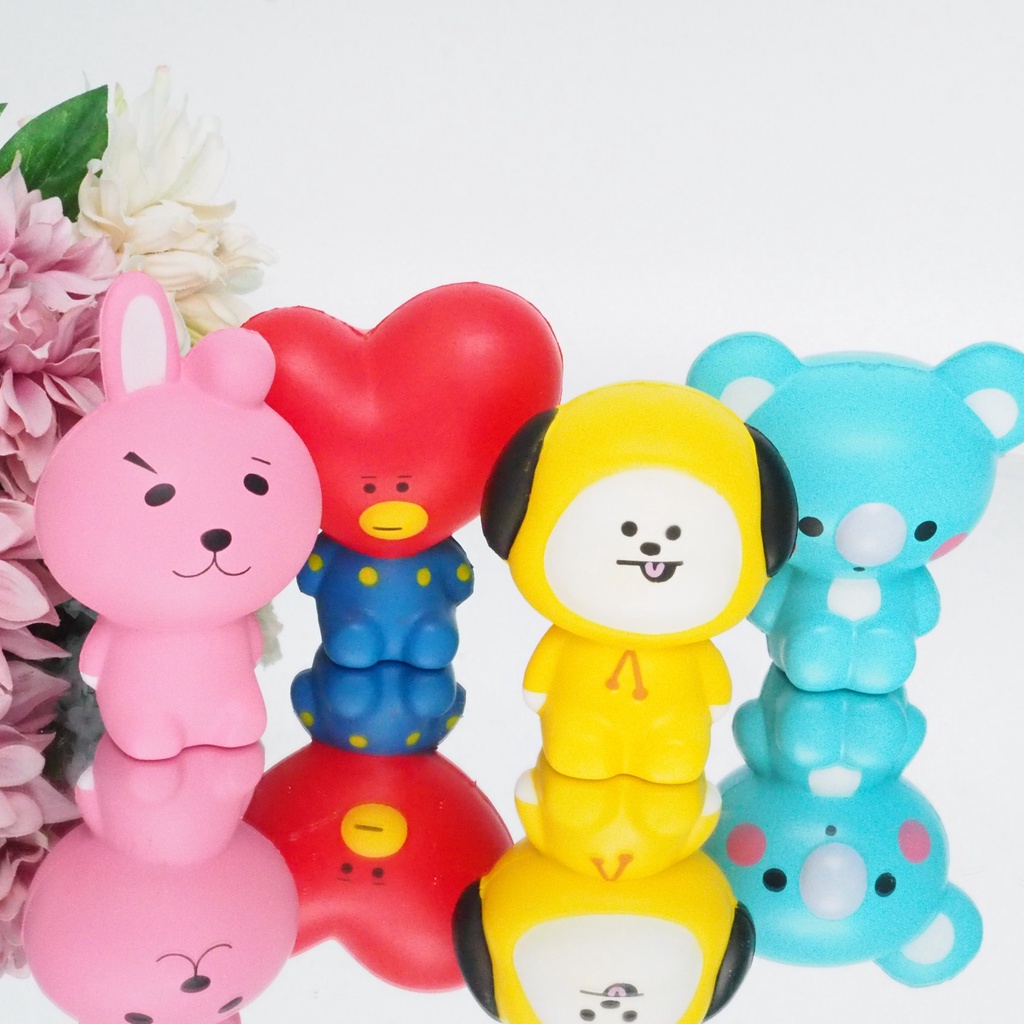 Squishy Karakter BT  Slow Rise Besar Boneka Squisy Skuisi Lucu Motif Lucu Kpop Korea Mainan Anak