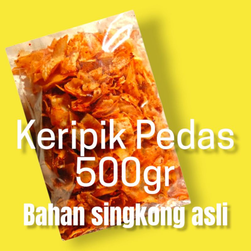 

Keripik pedas Keripik Pikset 1/2 kg murah kripik singkong pedas bumbu cabe kripik pedas khas bandung