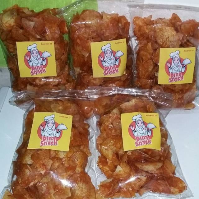 

Kripik Singkong Bumbu Rujak Pedas Cemilan