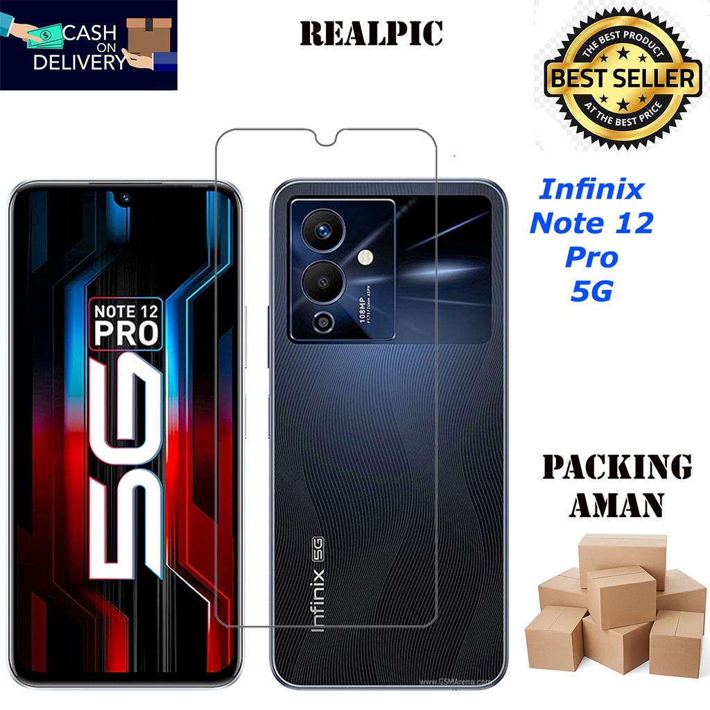 Tempered Glass Infinix Note 12 Pro 5G Screen Protector Anti Gores