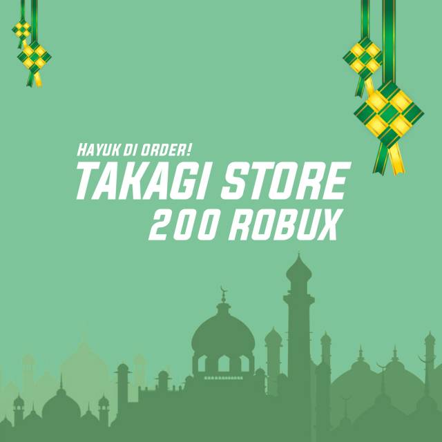 200 Robux Takagi Shopee Indonesia - tempat jual robux dll roblox