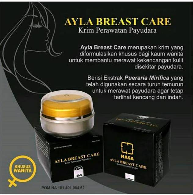 AYLA BREAST CARE NASA, CREAM PENGENCANG PAYUDARA,CREAM PEMBESAR PAYUDARA,MELANCARKAN PEREDARAN DARAH