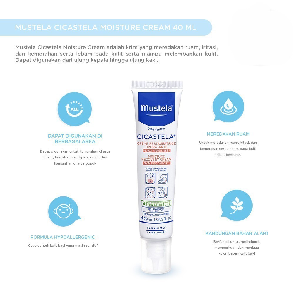 [PROMO] Mustela Cicastela Moisture Cream 40ml