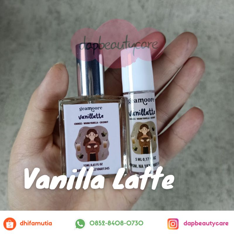 READY‼️ GEAMOORE ADDICTED SERIES 5ML 15ML/ PARFUM GEAMOORE ADDICTED SERIES ROLL ON SPRAY-Vanilla Latte