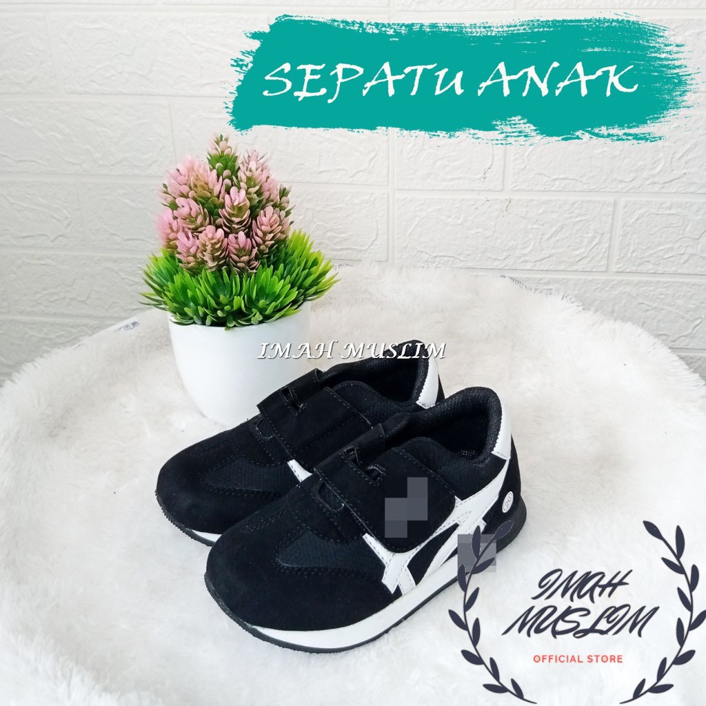 Sepatu Anak Sport Untuk Anak Usia 4 sampai 9 Tahun Pria dan Wanita Dengan Perekat Simple Murah