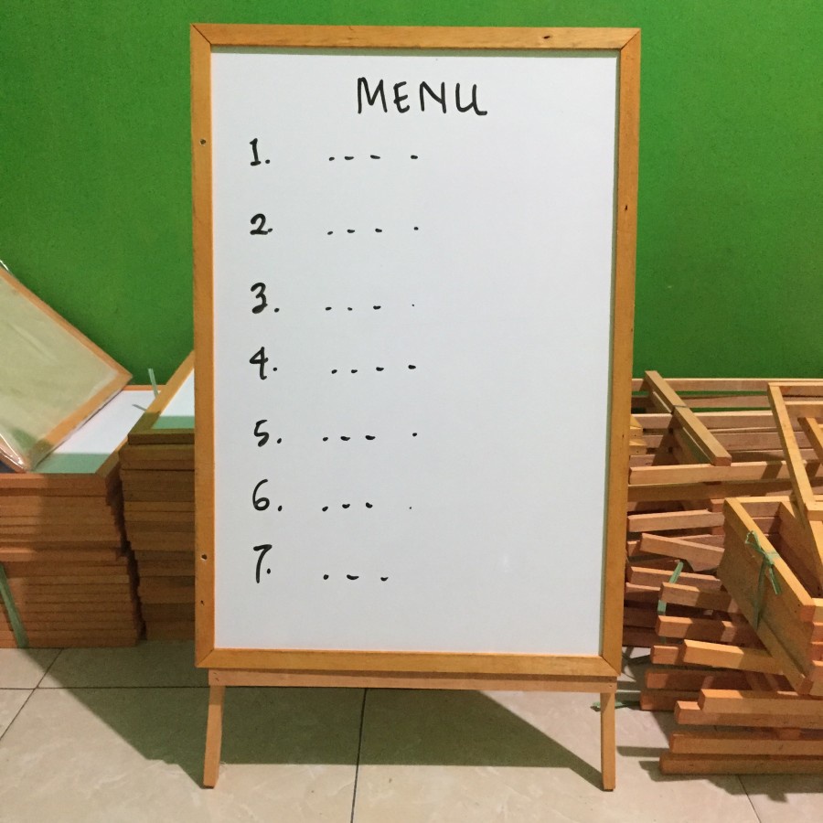 

Papan tulis anak white board 60cmx40cm