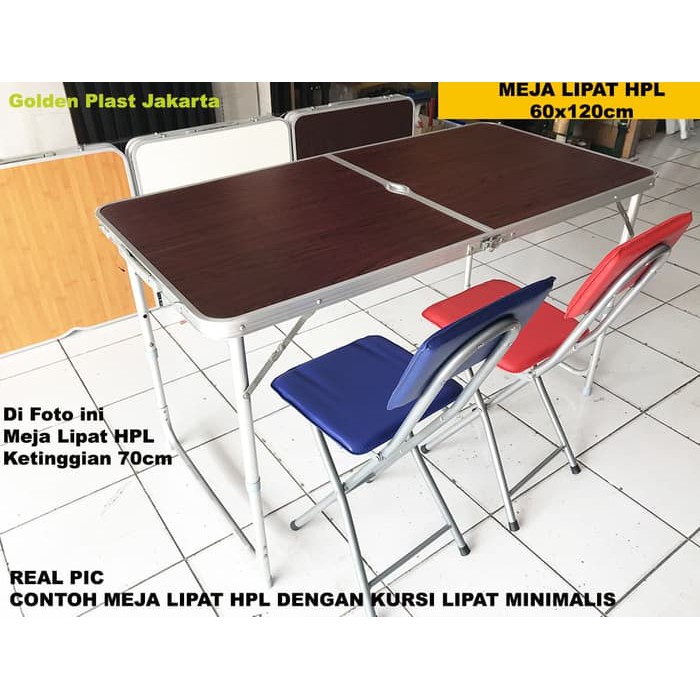 Meja Lipat    Meja Lipat Koper HPL Serbaguna/Meja lipat alumunium Termurah Ready Stock