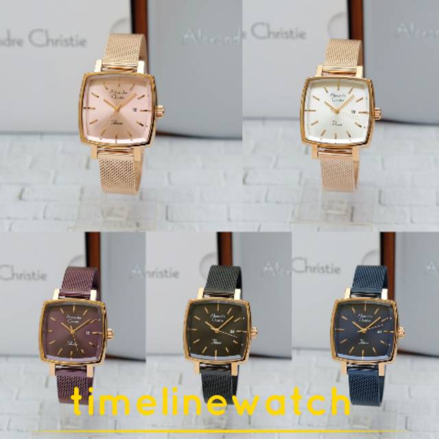 jam tangan wanita alexandre christie ac 2849 ld original